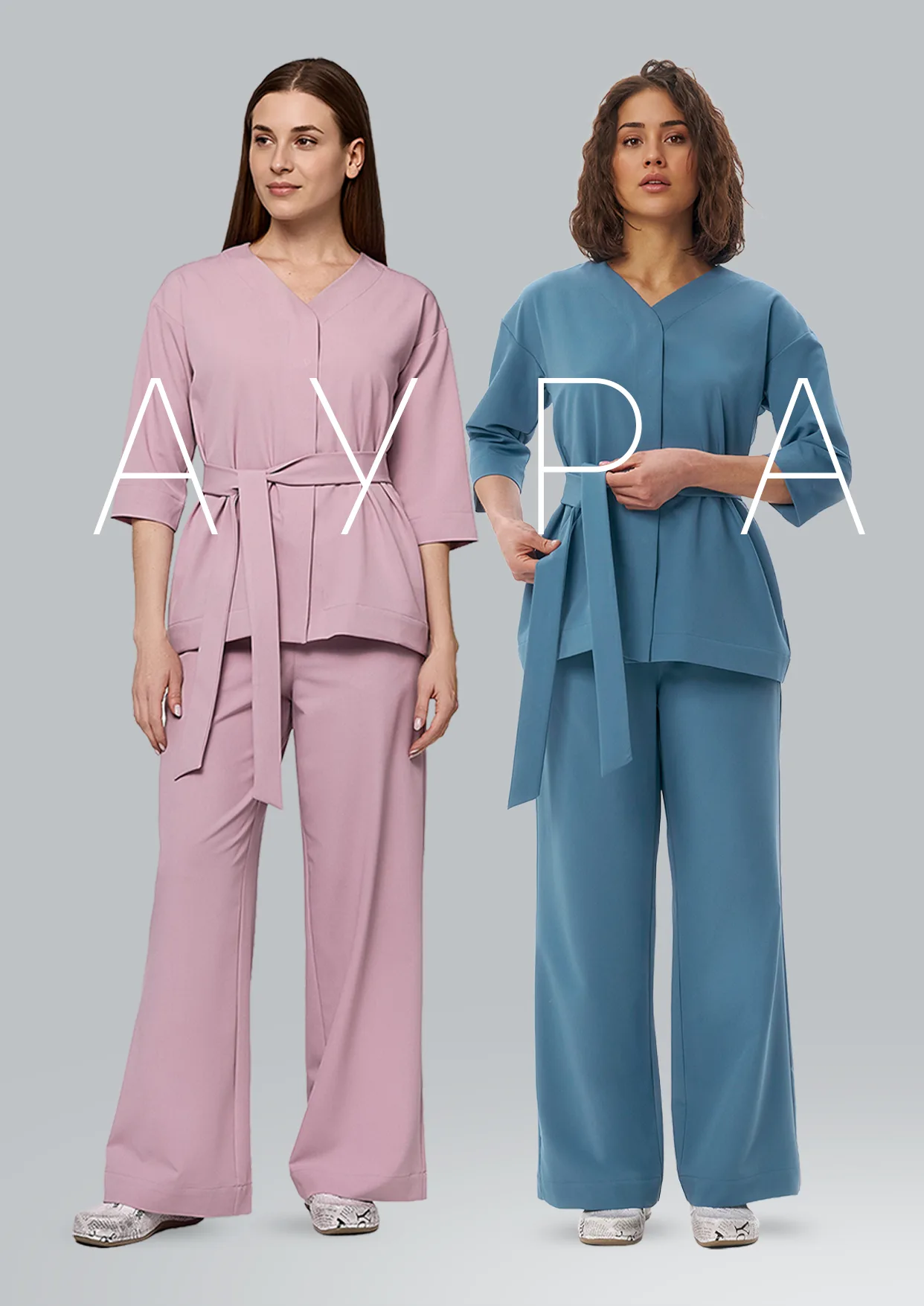 Женская медицинская одежда Doctor Wear — костюмы Аура в трёх цветах